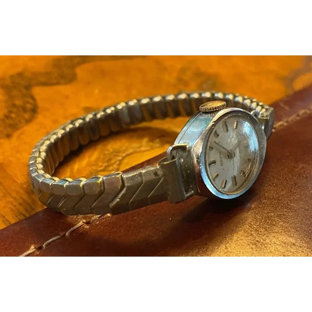 VTG Women's 17mm Orvin Silver Tone Watch, Manual Wind, Swiss Made